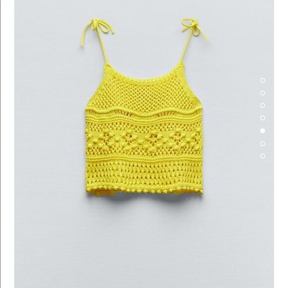 Zara pointelle knit top - Picture 3 of 7